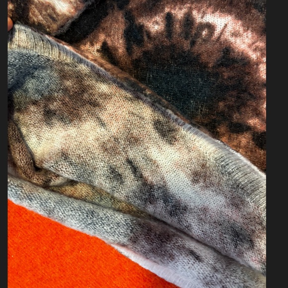 Zara brown and pink tie-dye wool blend sweater NWT - Picture 6 of 10